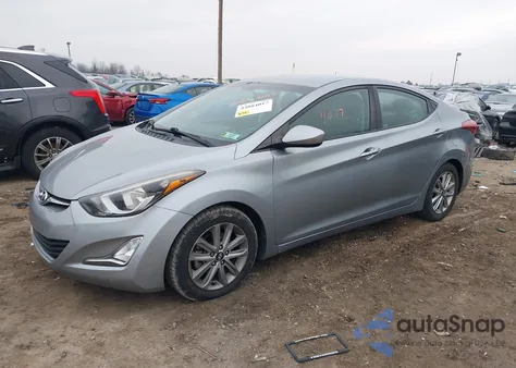 2016 Hyundai Elantra Se из США, поврежденный, VIN 5NPDH4AE1GH771334